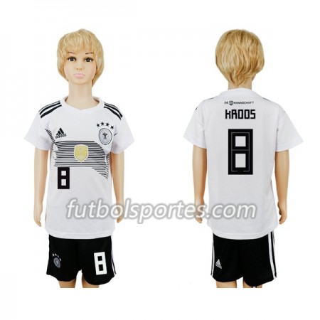 Camisetas Alemania Kroos 8 Niño Primera Equipacion Mundial 2018